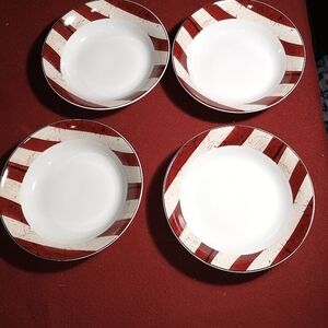Warren Kimble Set of 4 Colonial Cereal Bowls By Sakura 1997 Brand New